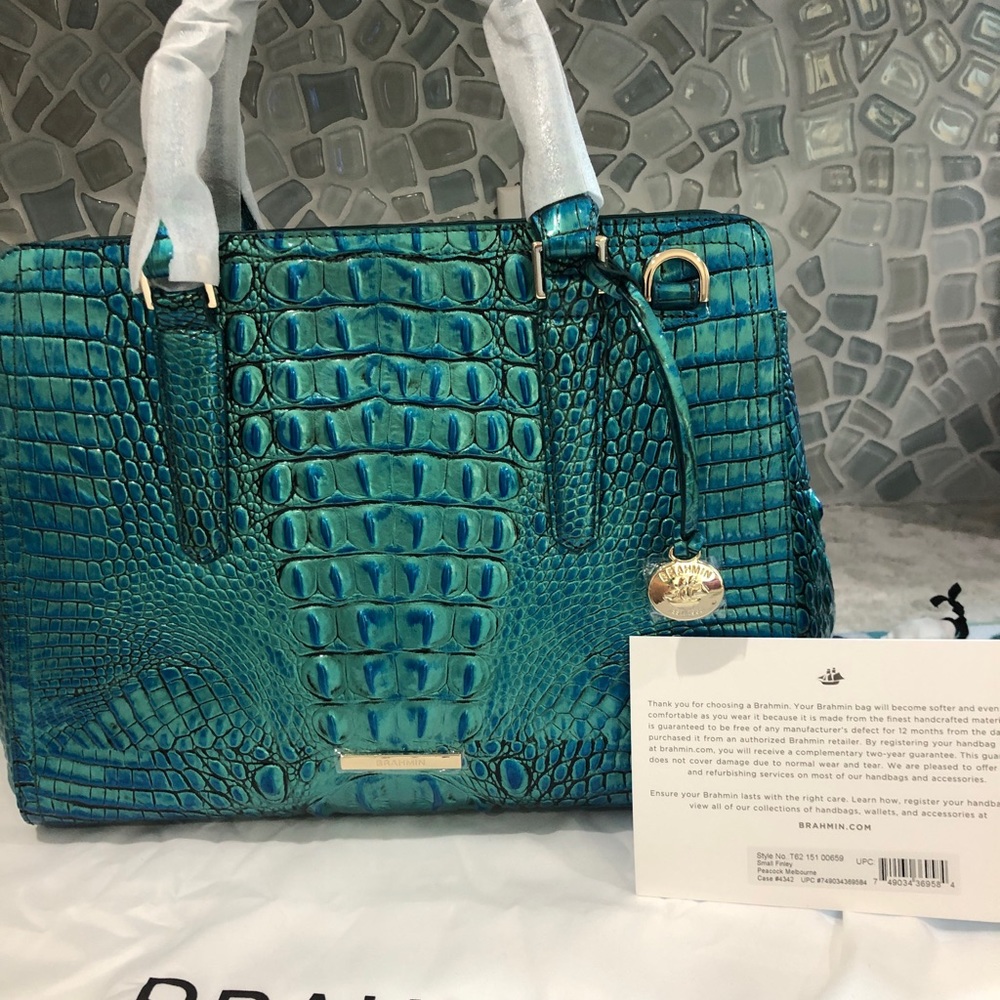 Brahmin small Finley in Peacock